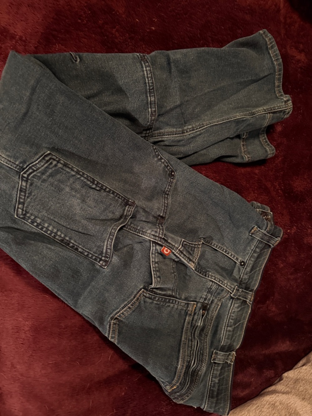 Straight Leg Women's Jeans in Dark Blue